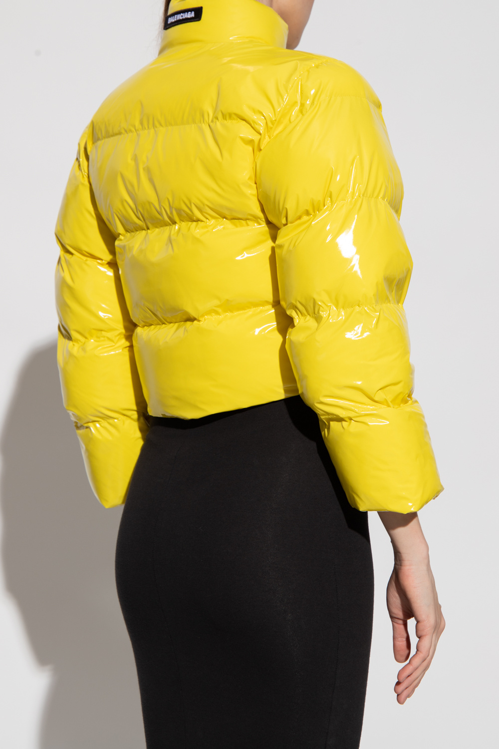 Balenciaga store yellow jacket